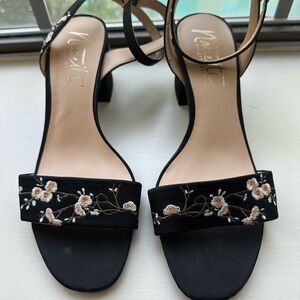 Embroidered heels